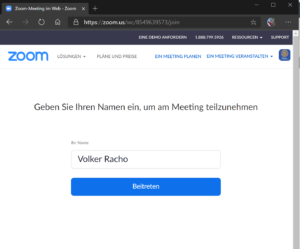 Zoom Meeting ohne Installation der Zoom Software | Rotary 1940