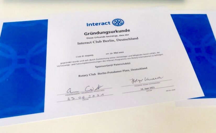 Interact Club Berlin gechartert