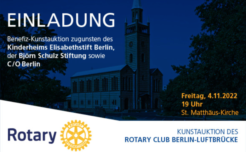 Benefiz-Kunstauktion des Rotary Clubs Berlin-Luftbrücke